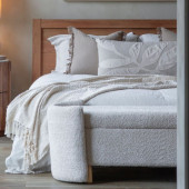 Leaf-Inspired Design Cushion - Beige 